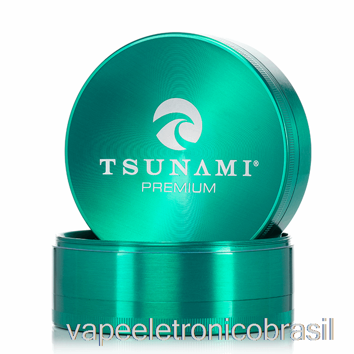 Vape Vaporesso Tsunami 3,9 Polegadas Moedor Superior Afundado De 4 Peças Verde (100 Mm)